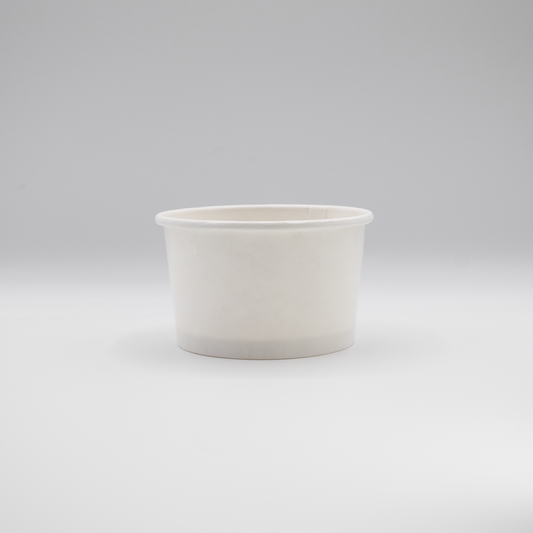 3oz Single Serve WHITE Paper Ice Cream Cup