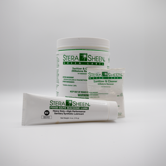 Stera-Sheen Green Label Sanitizer and Gelato/Ice Cream/Slush Machines, Kitchen Equipment and More- 4lbs Jar, Case 4x4lbs Jars