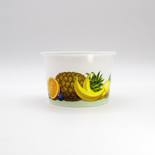 5oz Gelato/Ice Cream/Frozen Dessert Cups-Fresh Fruit design-2000/case